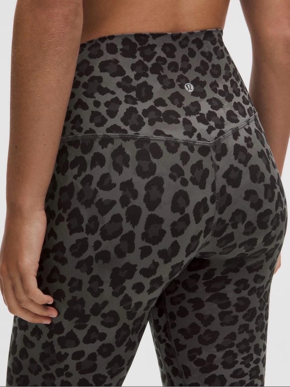 lululemon athletica High-Rise Leopard Print Leggings - Black/Grey